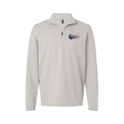 SMR qtr zip ram logo embroidered navy