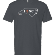 indigo mens I RUN NC tshirt
