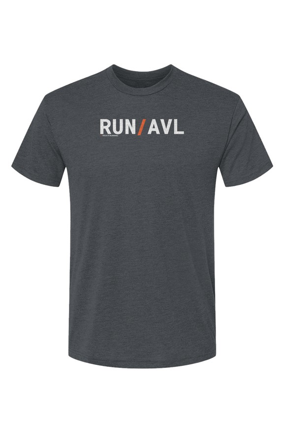 charcoal mens run AVL shirt